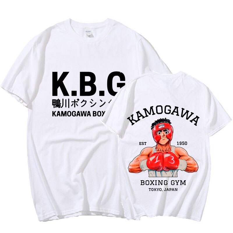 Áo Thun Nam In Hình anime hajime no ippo kamogawa boxing