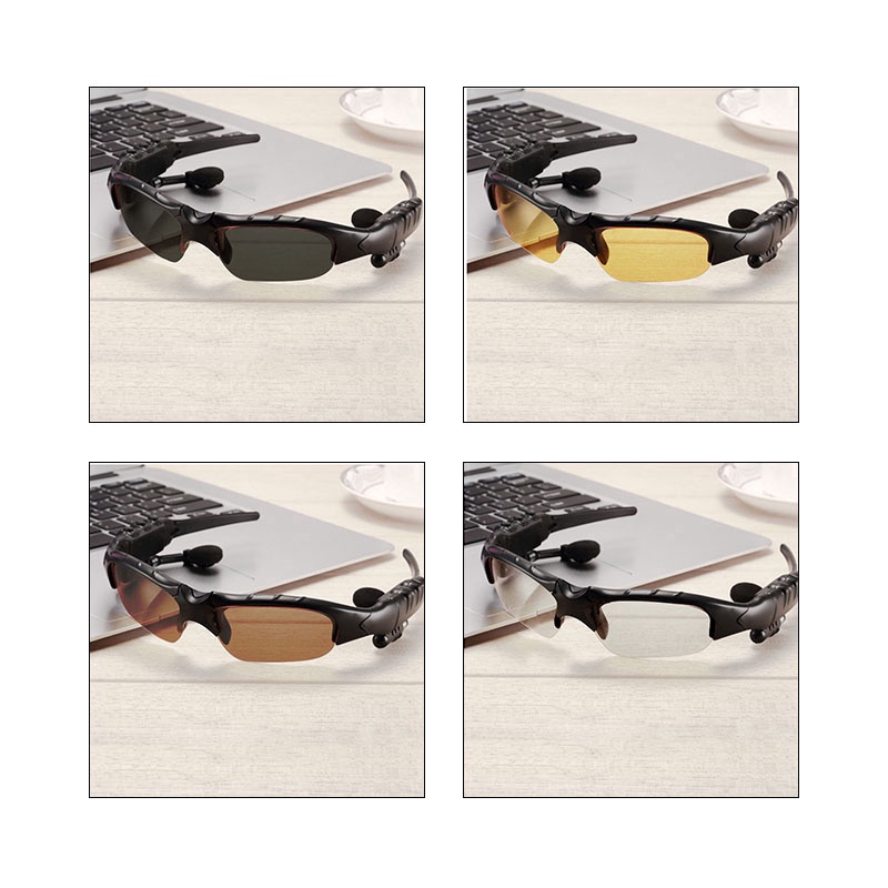 Kính Mát Tích Hợp Tai Nghe Bluetooth 5.0 Và Túi Đựng