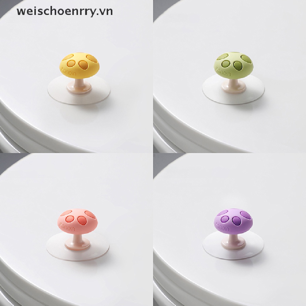 Giá Đỡ Nắp Bồn Cầu Hình Nấm Có Tay Cầm Tiện Lợi