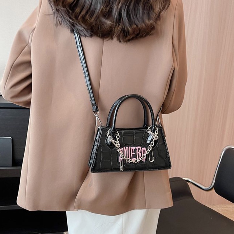 Ielgy Túi Đeo Chéo mini Họa Tiết Da Cá Sấu Thời Trang Nhẹ Nhàng Cho Nữ