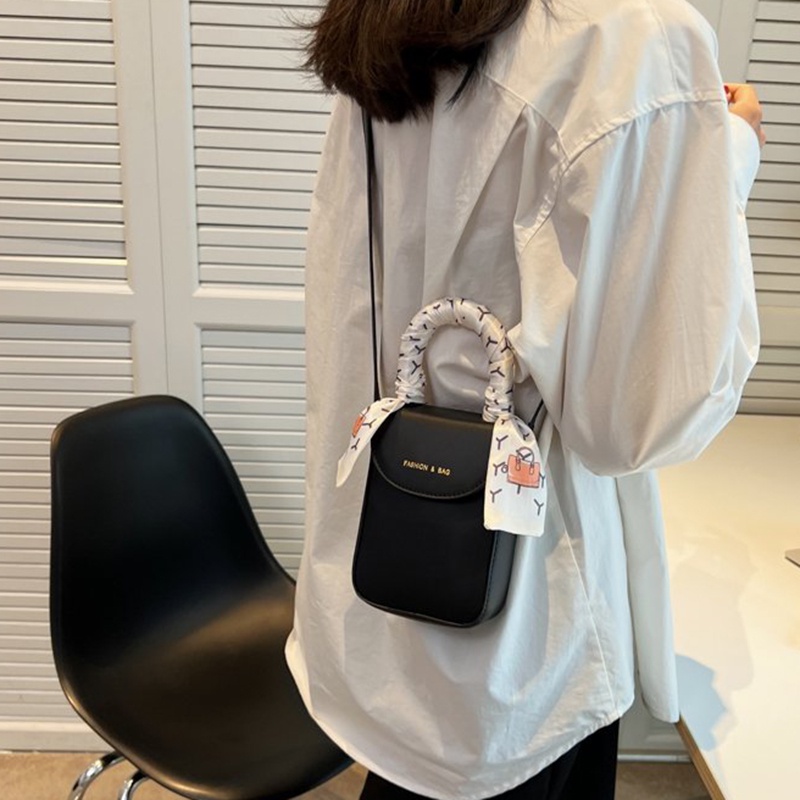 Túi Đeo Chéo Vai Bằng Lụa Thời Trang Đơn Giản Dễ Phối Đồ Cho Nữ