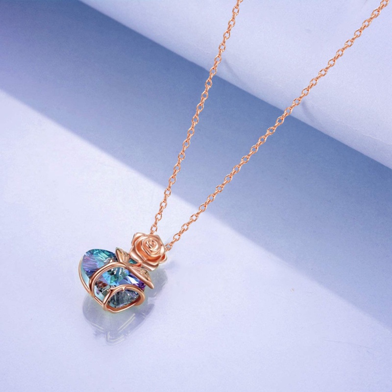 Vòng cổ Mặt Bướm Trái Tim Màu Sắc Sang Trọng Cho Nữ