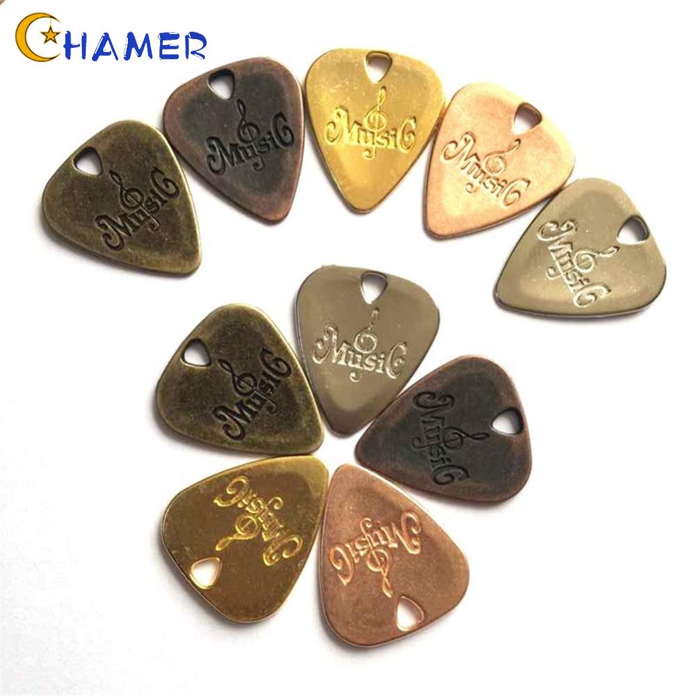 Miếng Gảy Đàn Guitar Điện Bằng Hợp Kim Kẽm 3x2.5cm Nhiều Màu Sắc
