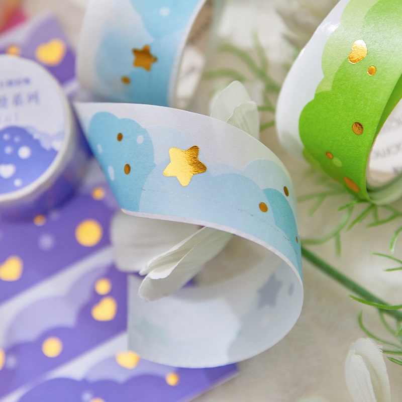 Cuộn Băng Keo Washi Họa Tiết Dễ Thương Trang Trí Sổ Tay