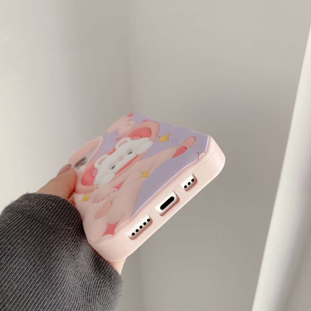 Ốp Điện Thoại Silicon Mềm Chống Sốc Hình Thỏ Hoạt Hình Cho iPhone 14 14PRO max 13 12PRO max 13pro max 11