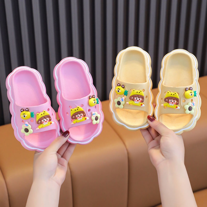 Dép Sandal Đế Mềm Họa Tiết Hoạt Hình Thời Trang Mùa Hè 2023 Dành Cho Bé Trai Bé Gái