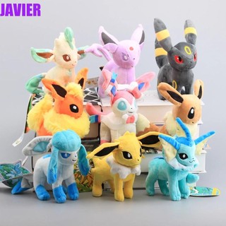 JAVIER Stuffed Animal Eevee Plush Toy Soft Dolls Leafeon POKEMON Plush Toy Umbreon Pikachu Espeon Jolteon Vaporeon Poké Gift Glaceon