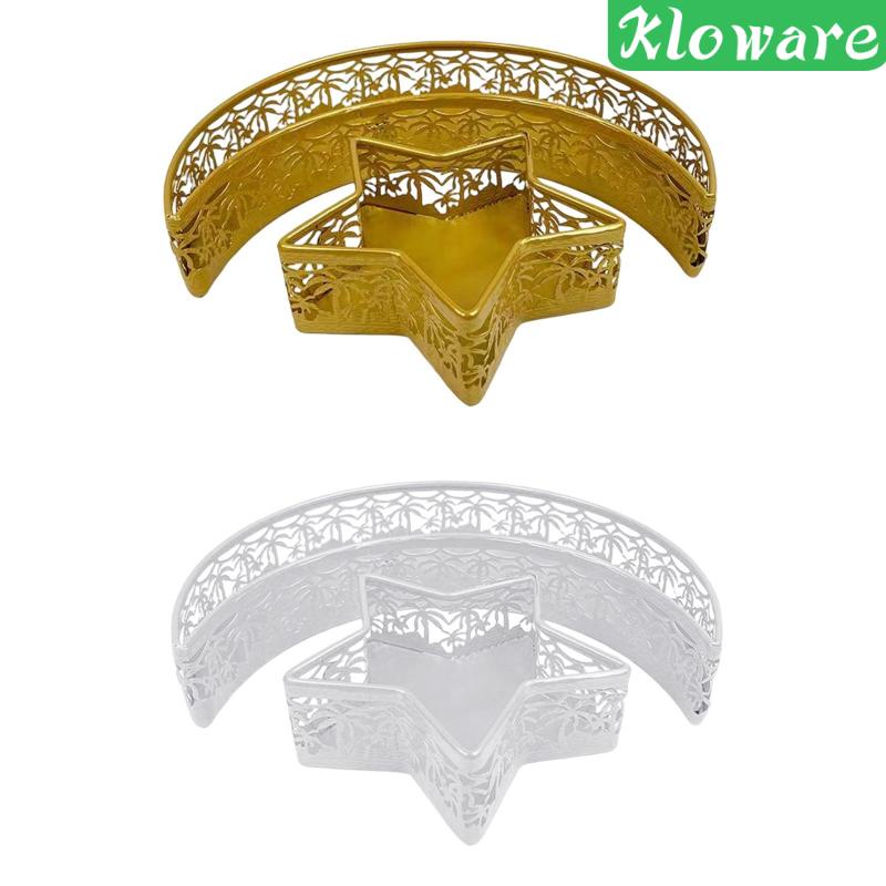 Set 2 Khay Sắt Trưng Bày Bánh Mì / Món Tráng Miệng Kiểu Ramadan