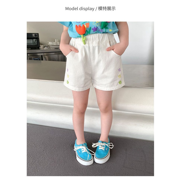 Quần Short Denim Phong Cách Nhật Hàn Thời Trang Mùa Hè Mới 2023 Dành Cho Bé Gái