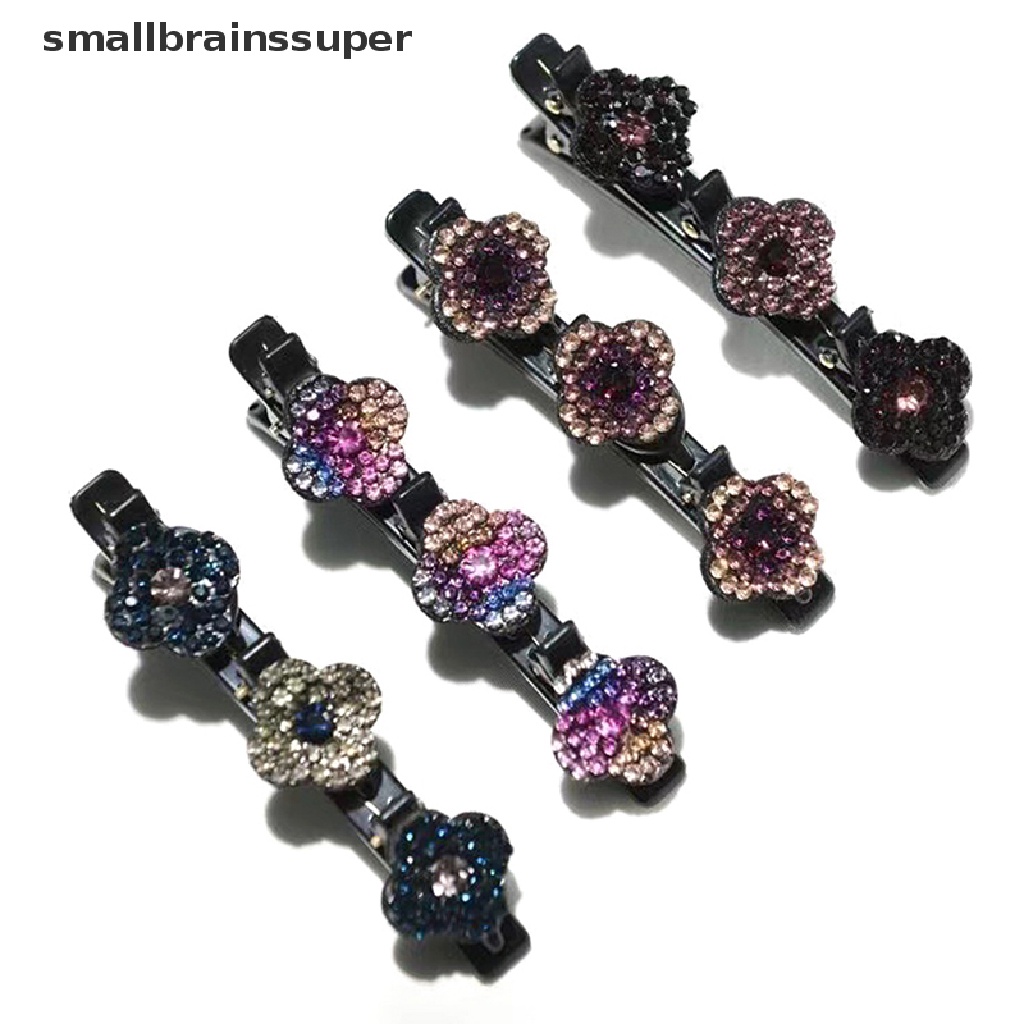 1 Kẹp Tóc Bện Đính Đá Lấp Lánh Thời Trang Cho Nữ