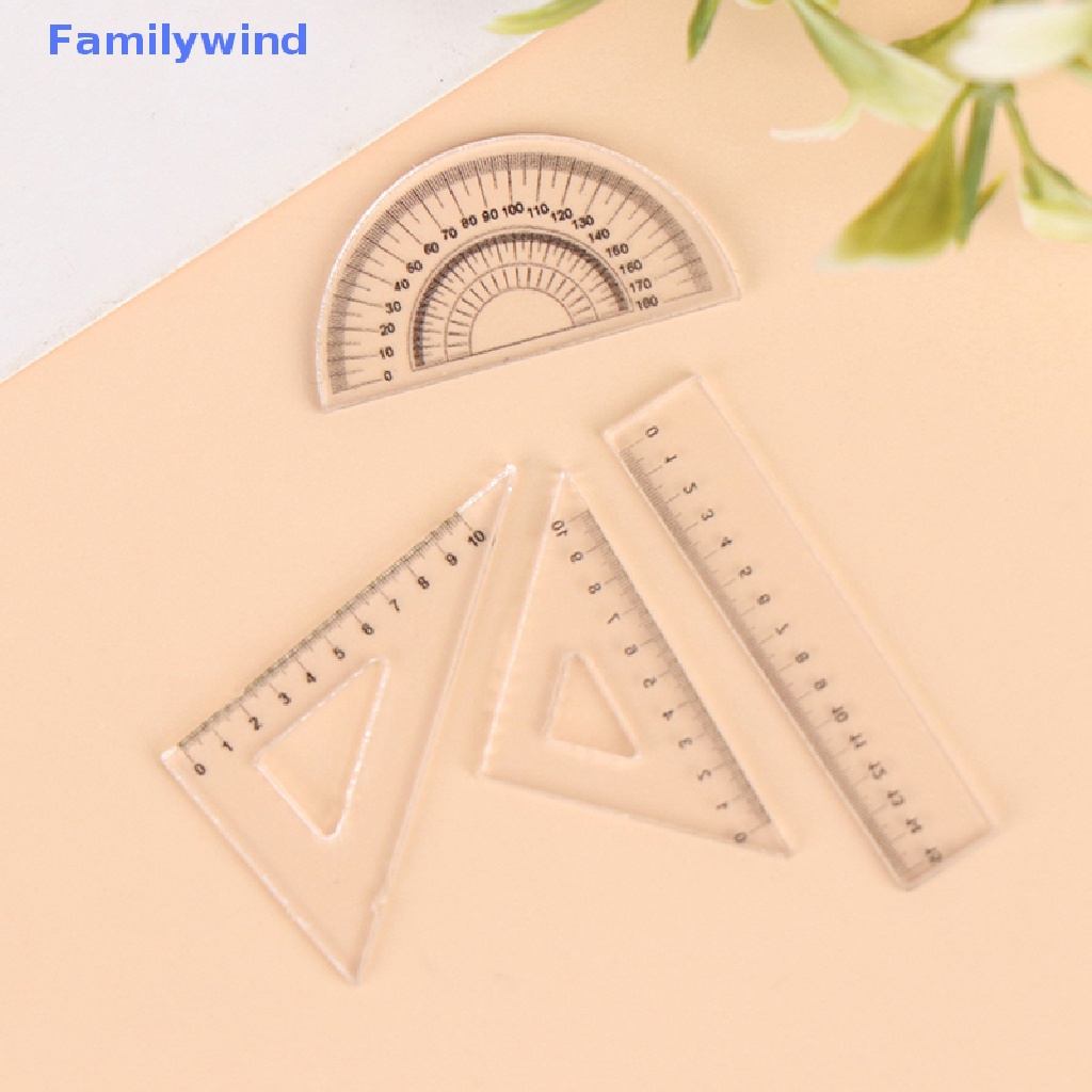 Set 4 Thước Kẻ Mini Tỉ Lệ 1: 12 Cho Bé Chơi Đồ Hàng