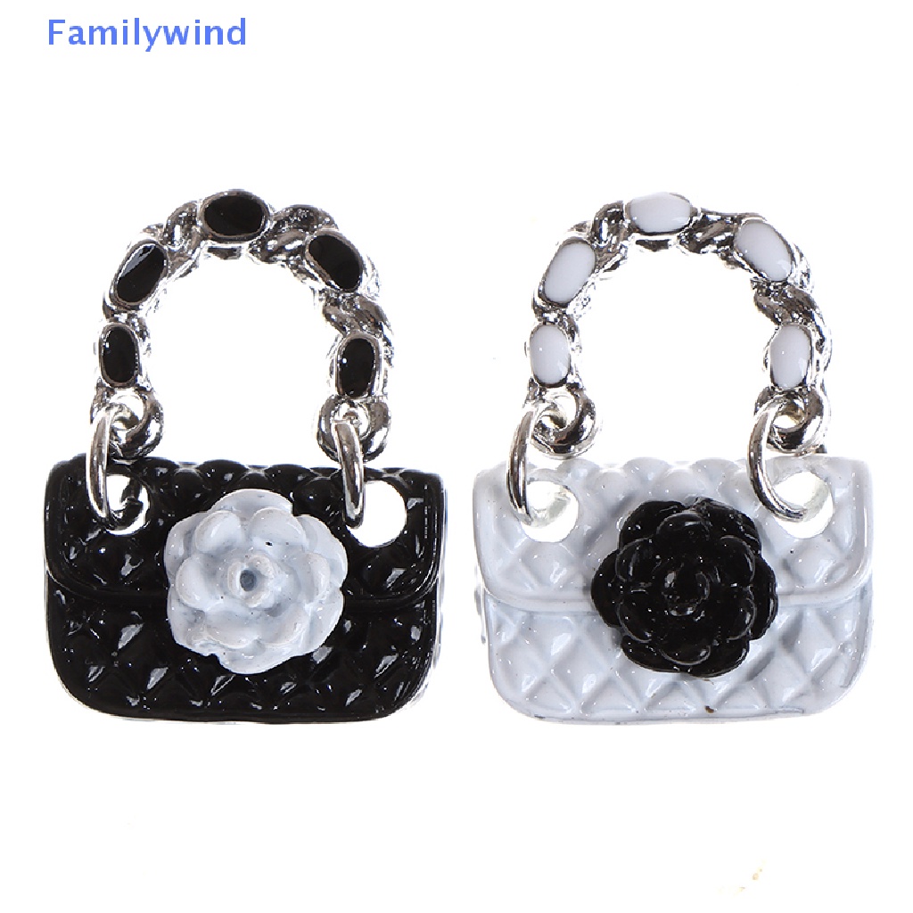 Set 2 Túi Xách Da Thời Trang Cho Nhà Búp Bê 1: 6 1: 12