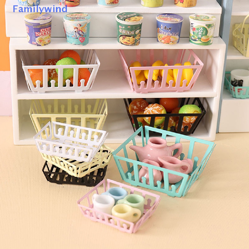 Giỏ Đựng Rau Củ Quả Mini Tỉ Lệ 1: 12 Trang Trí Nhà Búp Bê