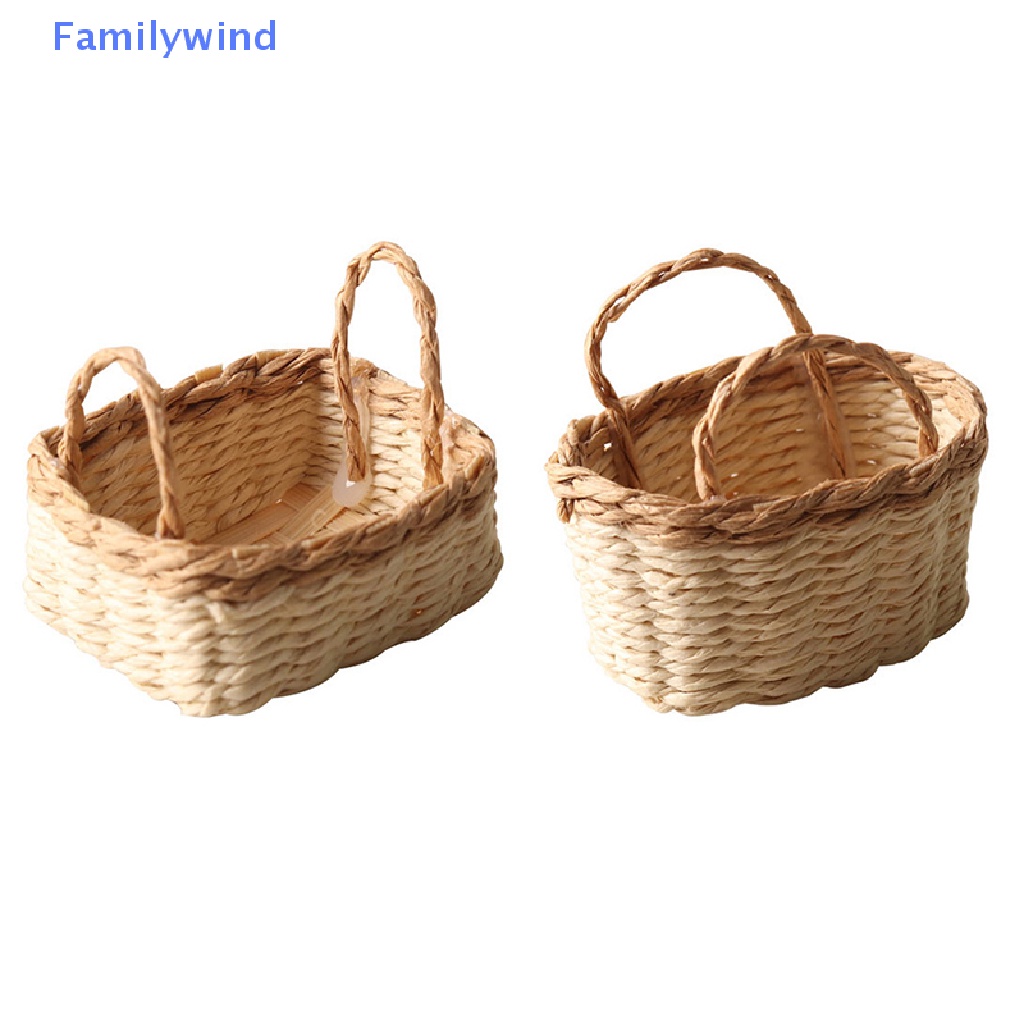Giỏ Đan Đựng Rau Củ Quả Trang Trí Nhà Búp Bê Tỉ Lệ 1: 12
