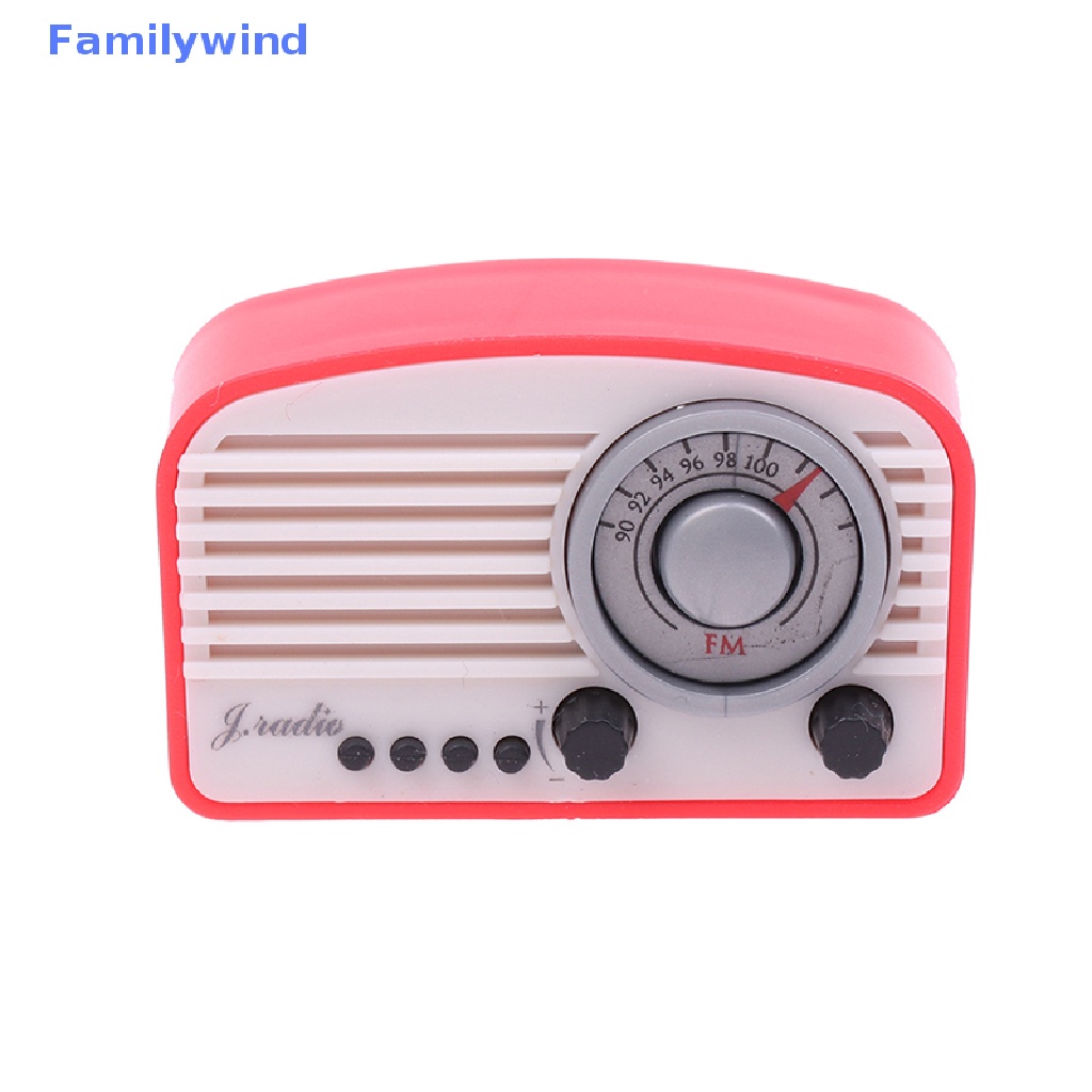 Mô Hình Radio Mini Trang Trí Nhà Búp Bê Phong Cách Retro