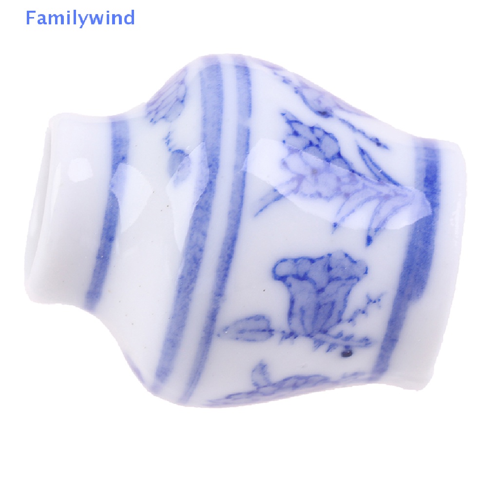 Bình Hoa Sứ Màu Trắng Và Xanh Cỡ 1 / 12 Trang Trí Nhà Búp Bê