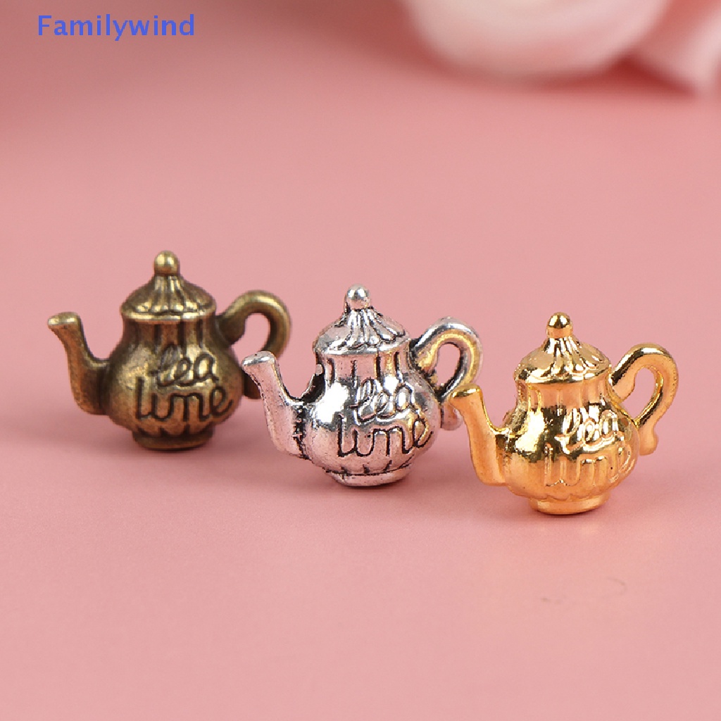 Set 5 Ấm Nước Bằng Kim Loại 1 / 12 Trang Trí Nhà Búp Bê