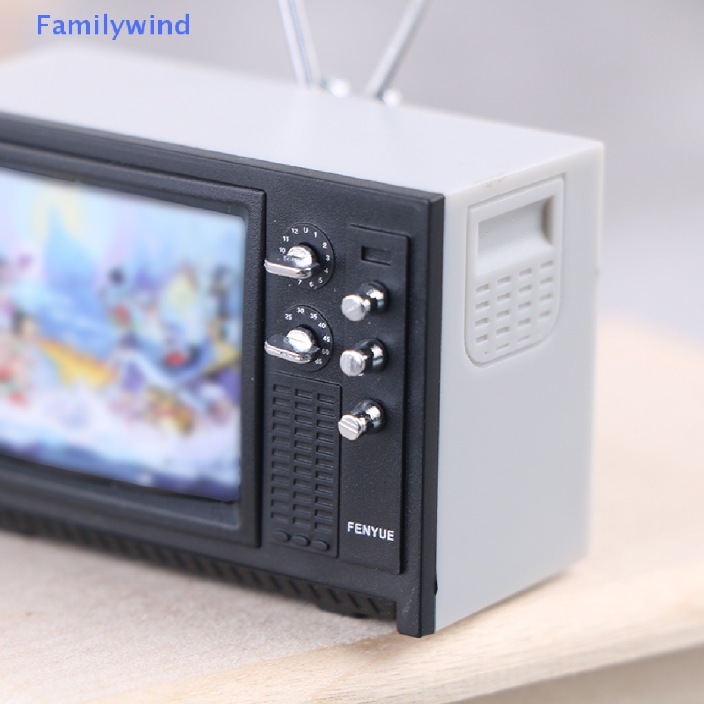 Familywind &gt; Đồ Chơi Mô Hình TV Mini Phong Cách retro Trang Trí Nhà Búp Bê