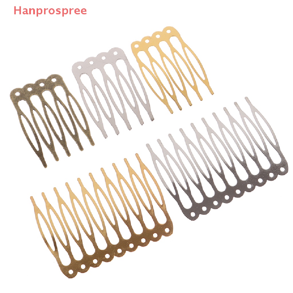 Bộ 10 Kẹp Tóc 5 / 10 Răng Kim Loại Chuyên Dụng Tạo Kiểu Tóc