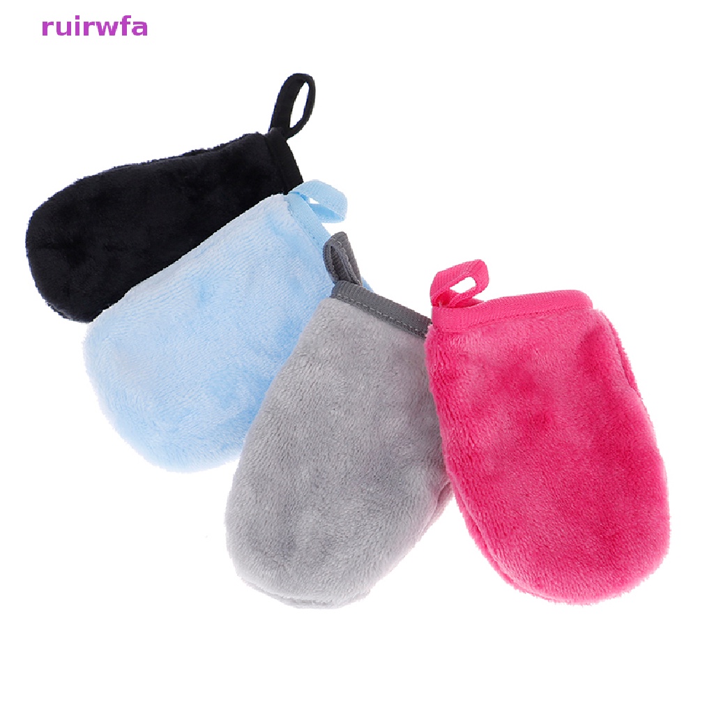 Găng Tay Tẩy Trang Bằng Sợi Microfiber Mềm Mại Làm Sạch Sâu Có Thể Tái Sử Dụng