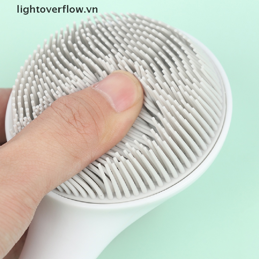 Dụng Cụ Mát Xa Cơ Thể Bằng Silicon Với Tay Cầm Dài Tiện Dụng