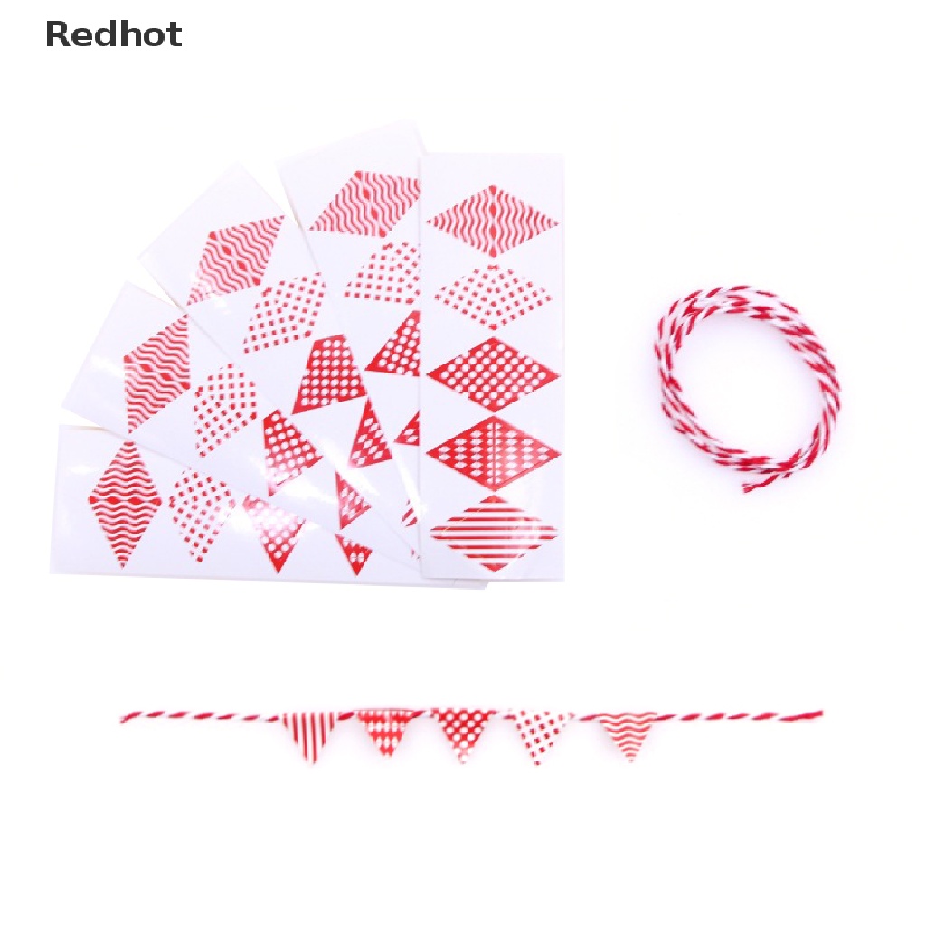 1 Bộ Cờ Treo Hình Tam Giác Nhiều Màu Sắc Trang Trí Nhà Búp Bê 1: 12