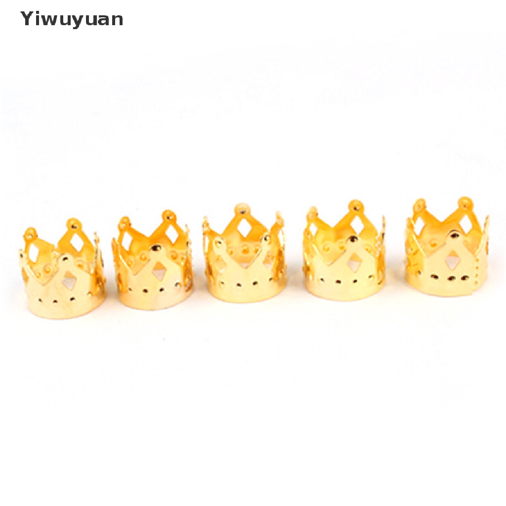 < Yiwuyuan > Set 20 Kẹp Tết Tóc Dreadlock Màu Vàng / Bạc Có Thể Điều Chỉnh Kích Thước