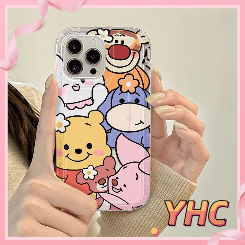Ốp Lưng iPhone Túi không khí Pooh hoạt hình, vỏ mềm trong suốt chống rơi Cho Iphone 6 / 6S / 6splus / se / 7 / 7plus / 8 / 8plus / X / xs / xsmax / 11 / 12 / 13 / 14 / Plus / pro / pro max-718