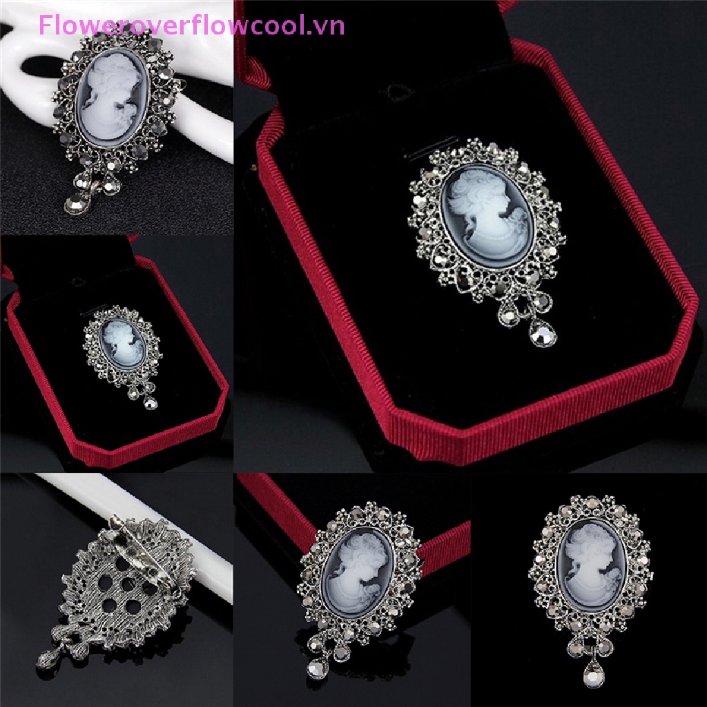 Trâm Cài Áo Đính Đá Phong Cách Vintage Thời Trang