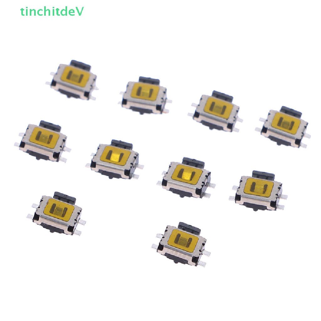 Bộ 10 Nút Công Tắc Micro SMD 4Pin Cho Điện Thoại 3.5X4.7