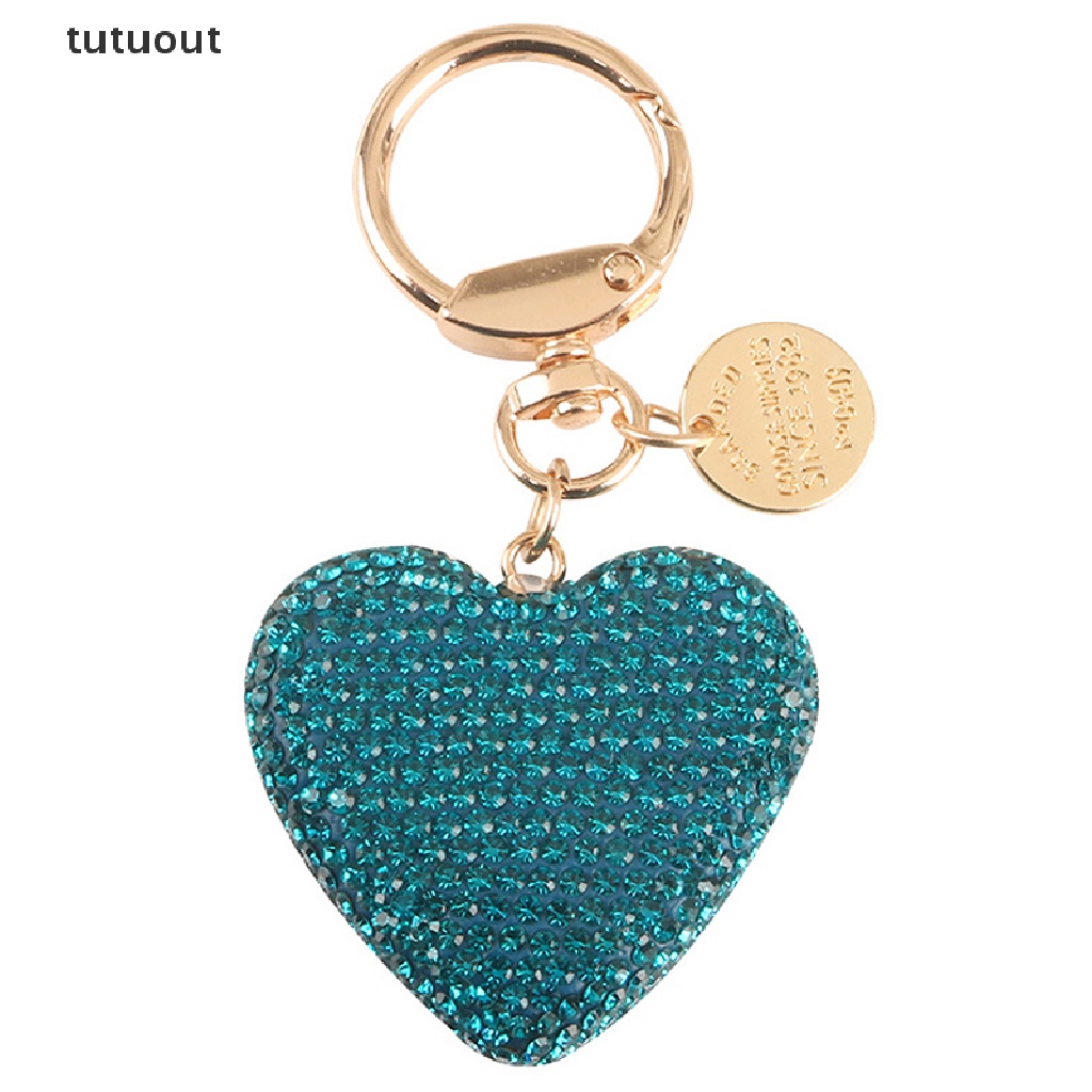 Móc Khóa Hình Trái Tim Đính Đá Thời Trang