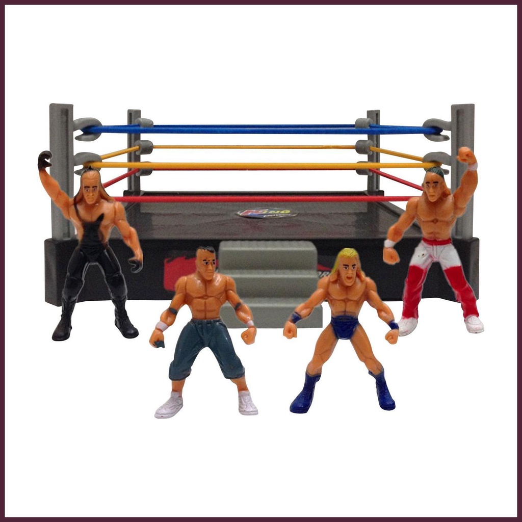 Đồ Chơi Mô Hình Wrestling Kèm Nhẫn Và Phụ Kiện Vui Nhộn Cho Bé