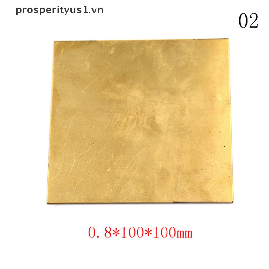 Tấm Lá Đồng 0.5mm / 0.8mm / 1mm / 2mm 100X100mm Chuyên Dụng