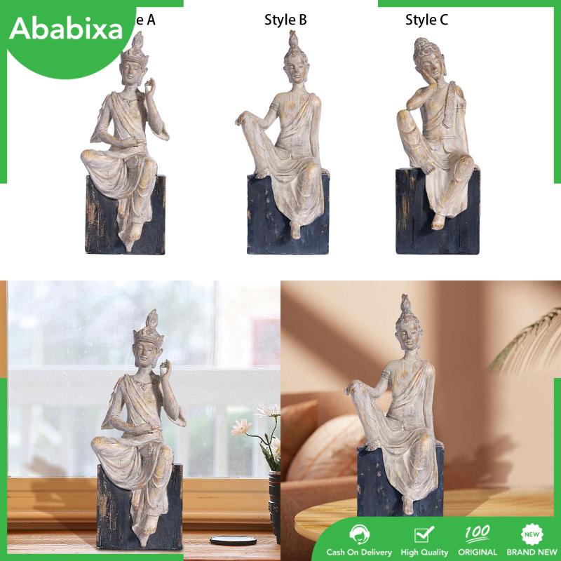 Đồ trang trí Tượng Phật Ngồi Thiền Bằng Nhựa Resin Chạm Khắc Thủ Công Trang Trí Nhà Cửa / Văn Phòng