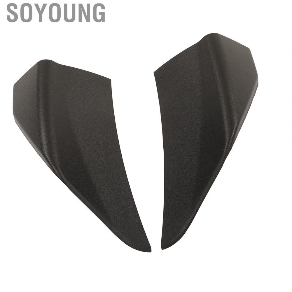 Soyoung Car Front Bumper Slitter Lip Diffuser  Black Precision Crafted Chin Spoiler Winglet Guards for Vehicle