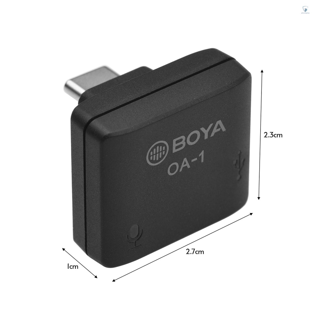 Bộ Chuyển Đổi Âm Thanh BOYA BY-OA1 Mini Với Cổng Sạc 3.5mm TRS Cho DJI OSMO Action