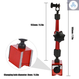 Shockproof Waterproof Leverage Dial Indicator and Mini Flexible Magnetic Base Holder Bracket Tool Kit