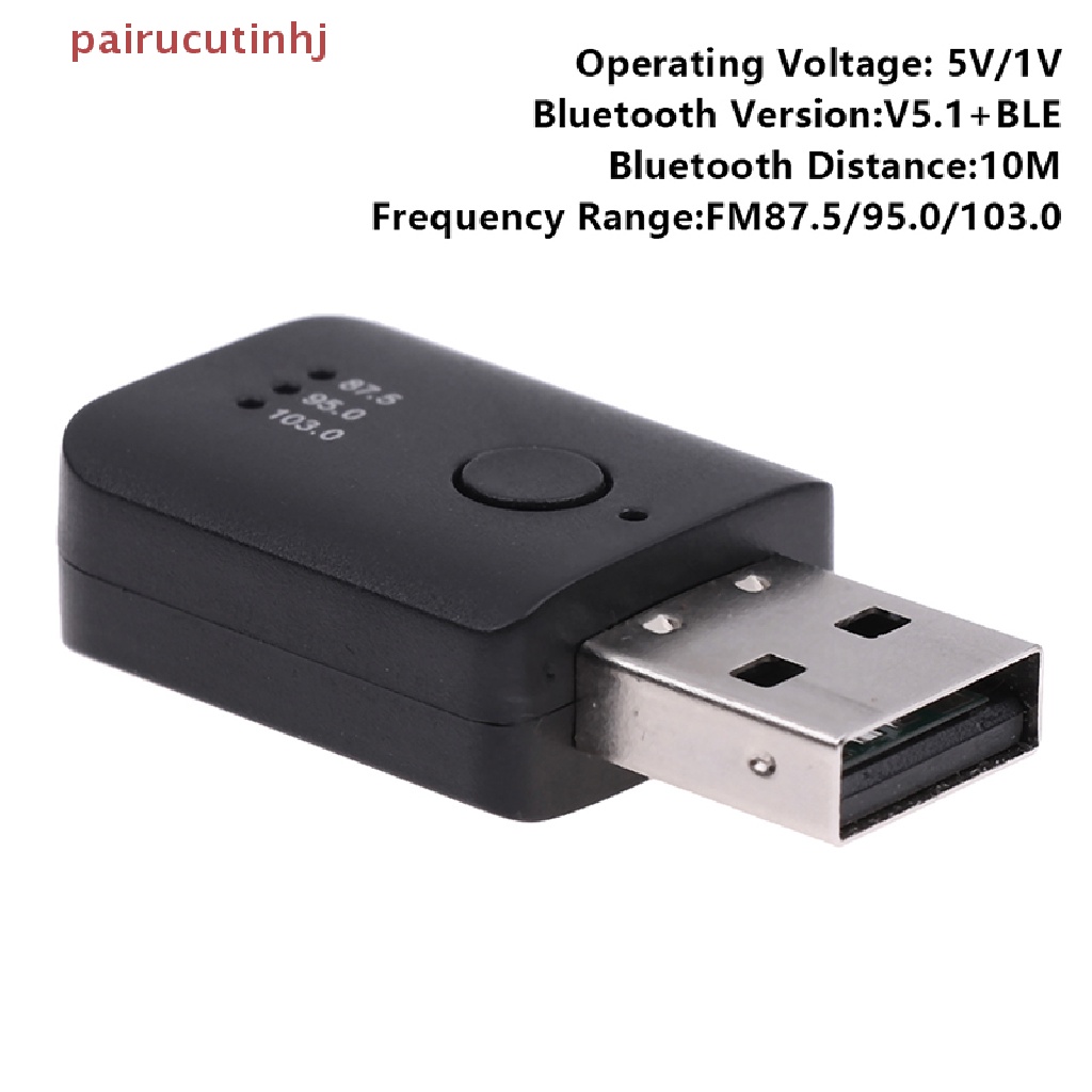 Usb Nhận Tín Hiệu FM Bluetooth 5.1 Cho Điện Thoại