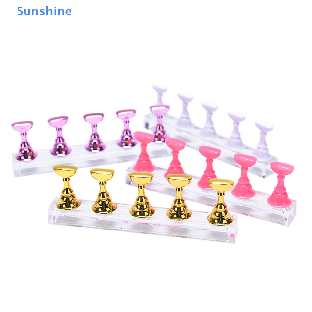 1 Bộ Giá Đỡ Trưng Bày Móng Tay Bằng Acrylic Pha Lê