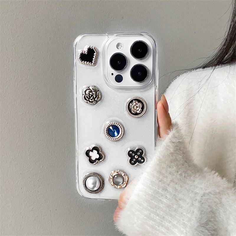 Ốp Điện Thoại Mềm Trong Suốt Hình Hoa 3D Cho iPhone 14 13 12 11 Pro MAX Plus X XS MAX XR 7 8 Plus SE 2022 2020