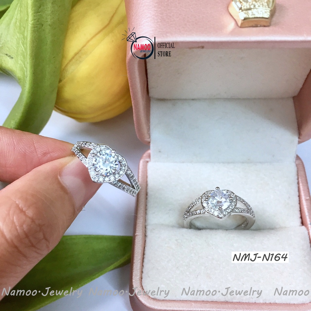 Nhẫn Nữ Nhỏ Xinh MNJ N164 Hình Trái Tim Nhỏ Đẹp Cho Nữ