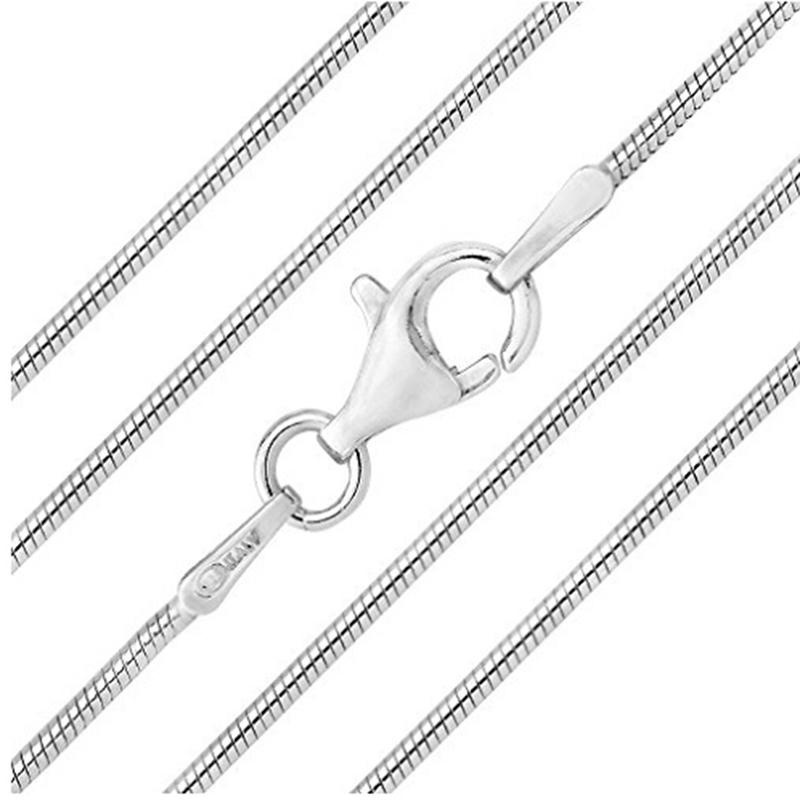 Vòng cổ Mạ BạC 925 DạNg RắN ThờI Trang 16-24 Inch 1mm