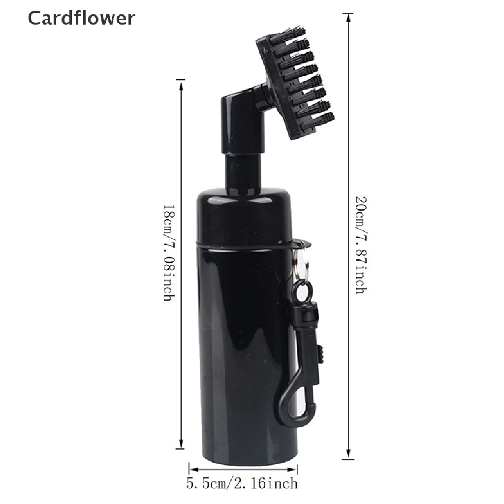 < Cardflower > Bàn Chải Làm Sạch Gậy Đánh Golf Kèm Bình Bóp Làm Sạch Gậy Đánh