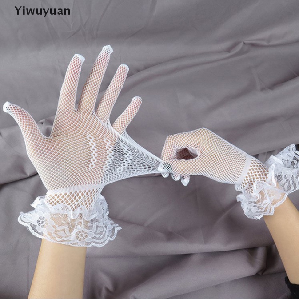 < Yiwuyuan > Găng Tay Lưới Ren Thời Trang Cho Nữ Giảm Giá