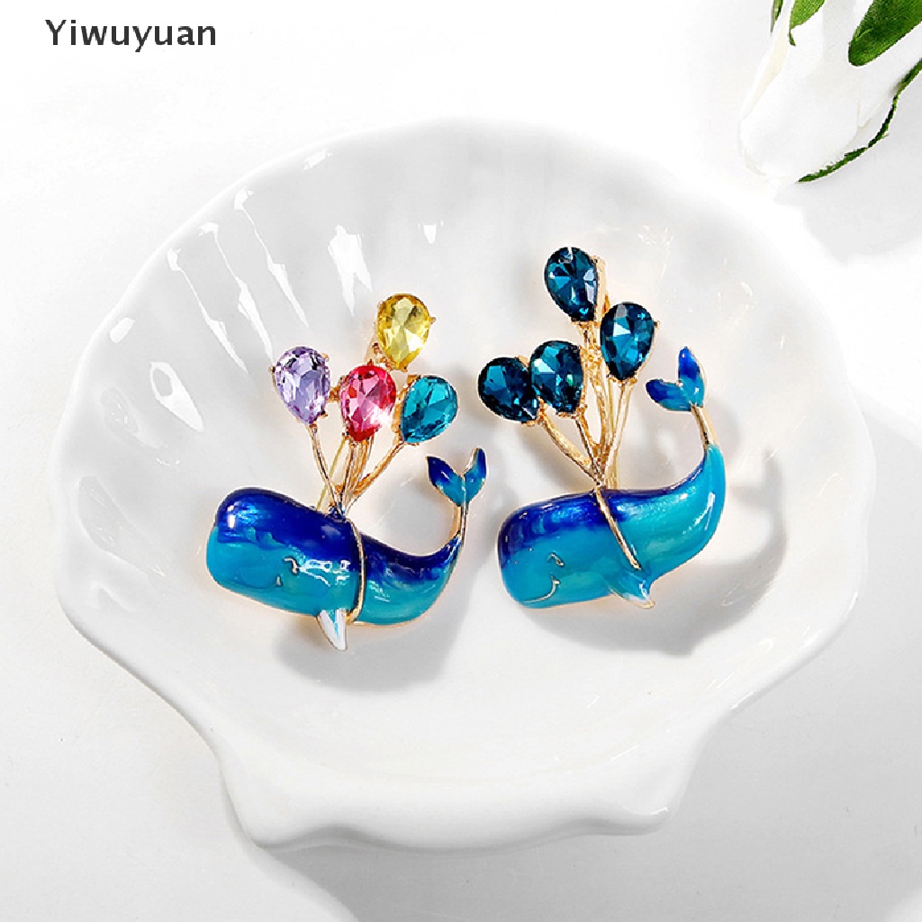 &lt; Yiwuyuan &gt; Ghim Cài Áo Hình Cá Voi Bong Bóng Bay Thời Trang Cho Nữ