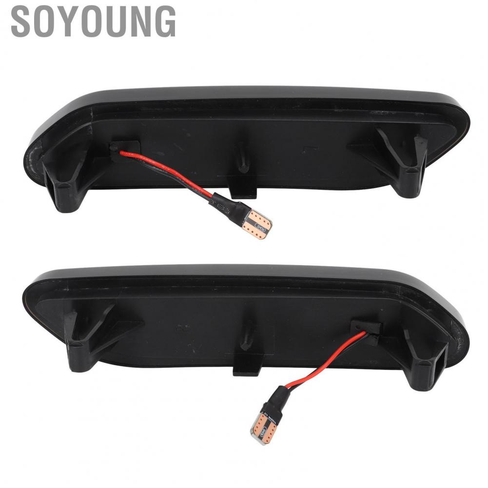 Soyoung Dynamic Turn Signal Light Wear Proof Anti Aging Side Marker Indicator for Car