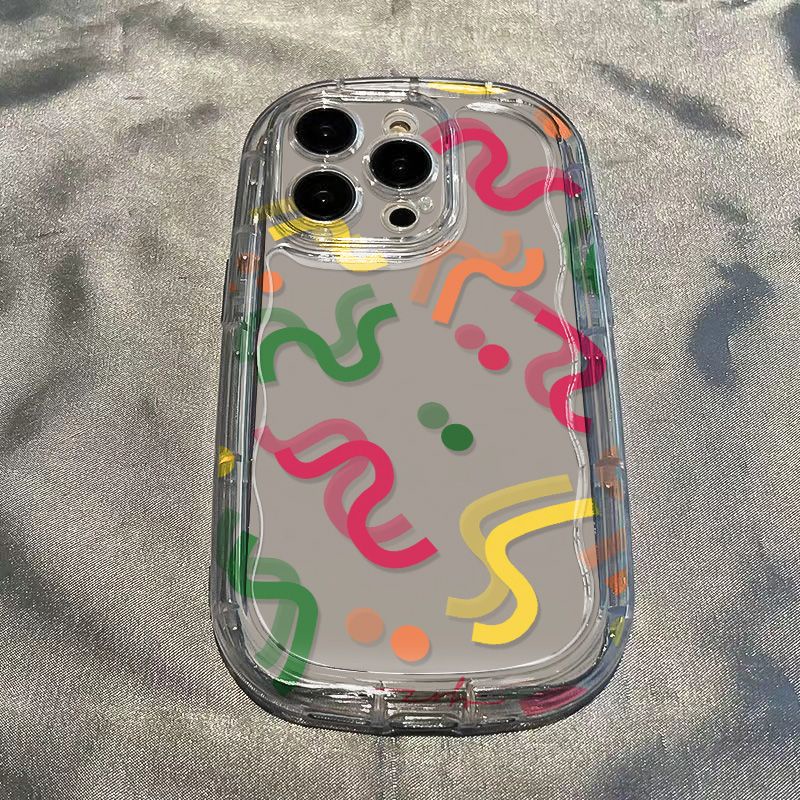 ✅Ốp Điện Thoại Mềm Trong Suốt Chống Sốc Họa Tiết Chấm Bi Cho Iphone 12Promax 11 7138p 14Xr ZH4T