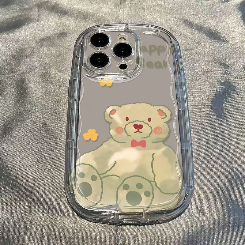 ✅Ốp Điện Thoại Mềm Trong Suốt Chống Sốc In Hình Gấu Dễ Thương Cho Iphone 1113 / xr / 14Promaxs78P12 / 6ABS