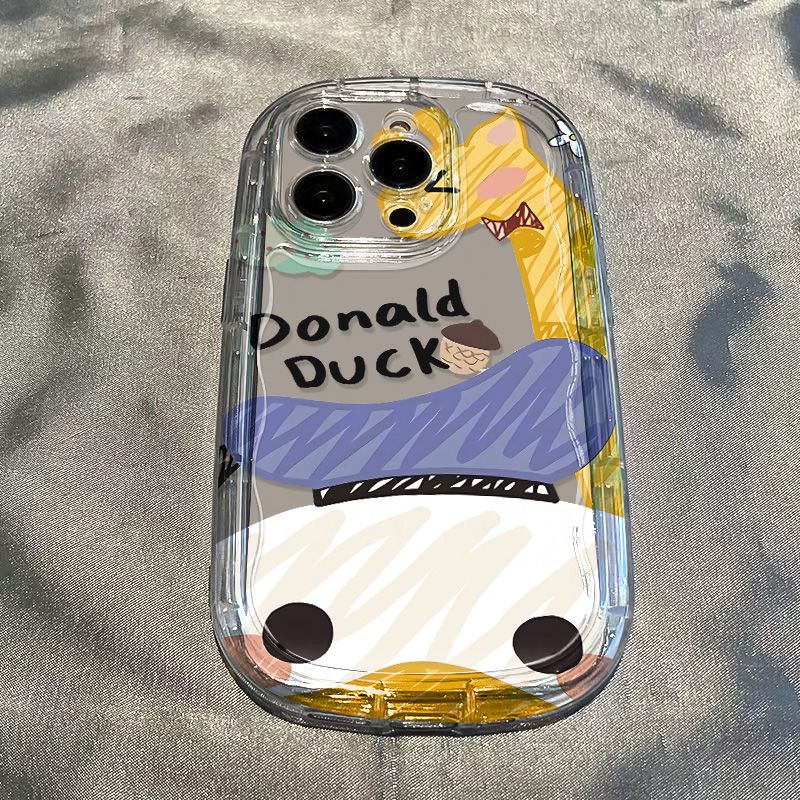 ✅Ốp Điện Thoại Mềm Trong Suốt Chống Sốc Hình Vịt Donald / Khủng Long Cho Iphone Xs xs7 8p promax / / 11 xr 12 1413 / NPWE