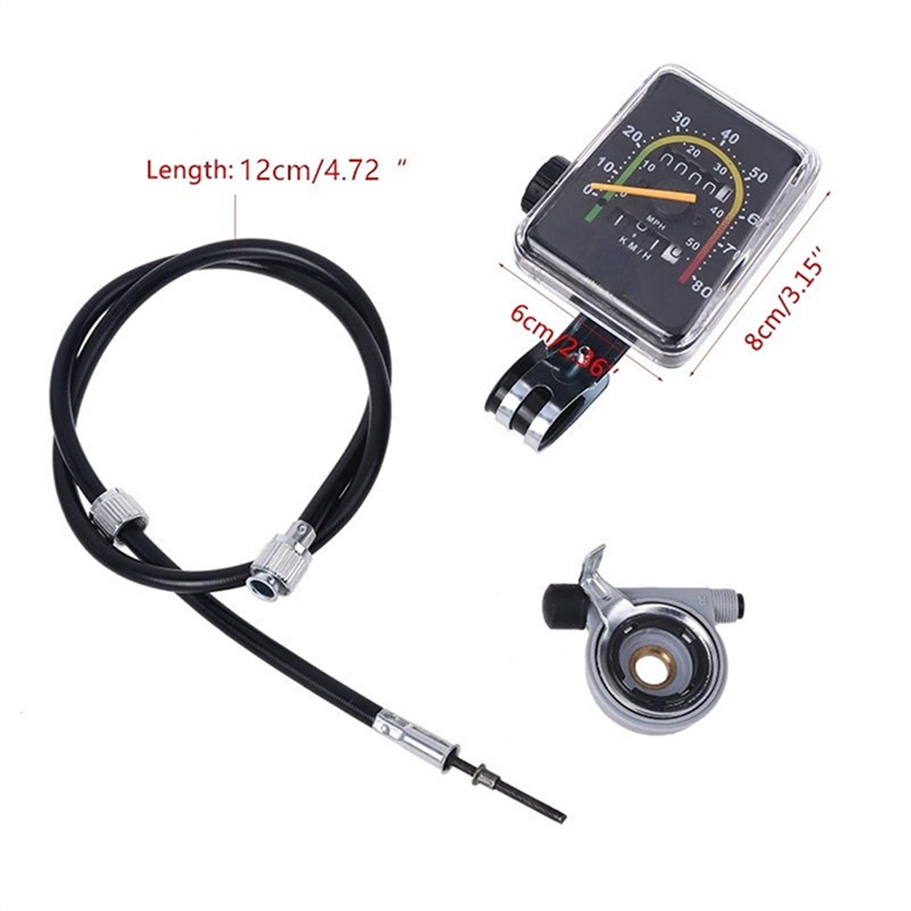 Đồng Hồ Đo Tốc Độ Có Dây Kiểu Cổ Điển Cho Xe Đạp